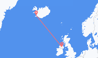 Northern Ireland to Iceland