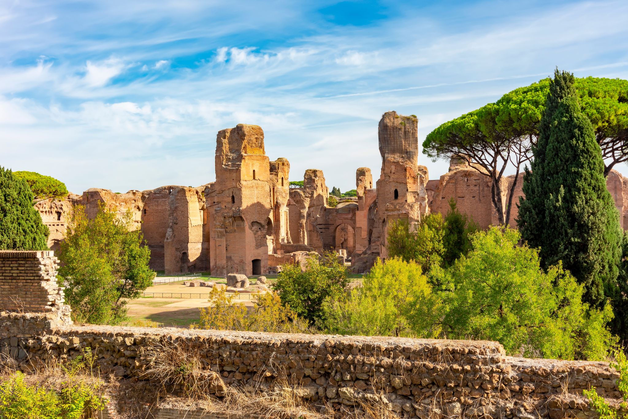 photo of Baths of Caracalla (Terme di Caracalla) ruins in Rome, Italy