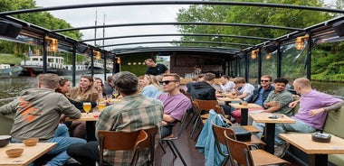 Groningen: Terrace Boat Experience with a Cozy Bar: 1.5 Hours