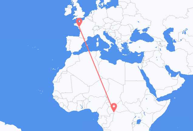 Bangui to Nantes