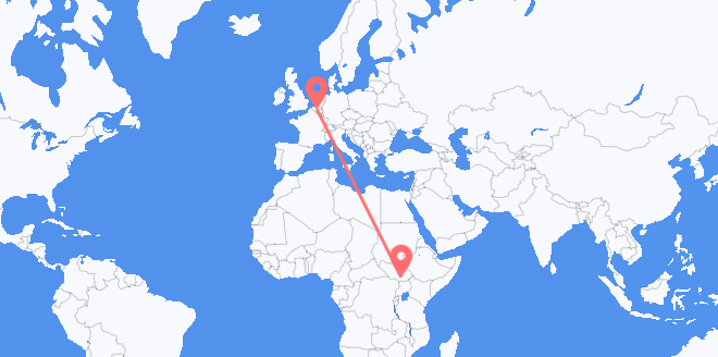 der Südsudan nach Belgien