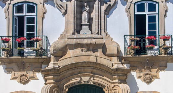 At Braga, Portugal, On 07,17,2023, Câmara Municipal, work of the architect André Soares.