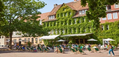 Photo of Tuebingen in the Stuttgart city ,Germany Colorful house in riverside and blue sky. 