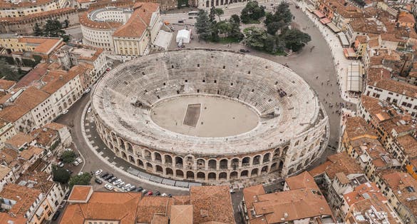 photo of Arena of verona, ancient roman amphitheatre. italy.