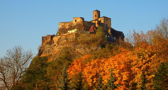 Střekov Castle, Ústí Nad Labem , Czechia .