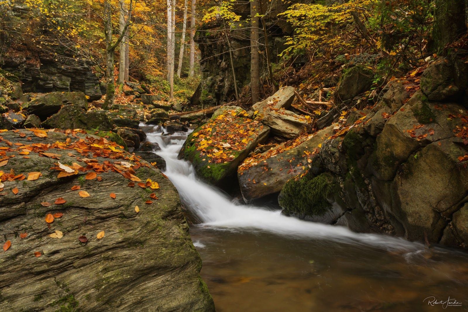 Rešov Falls, Rešov, Horní Město, okres Bruntál, Moravskoslezský kraj, Moravia-Silesia, Czechia