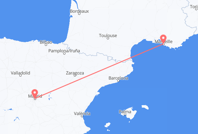 Cheap Flights from Madrid to Marseille – Low Fares & Wide Selection