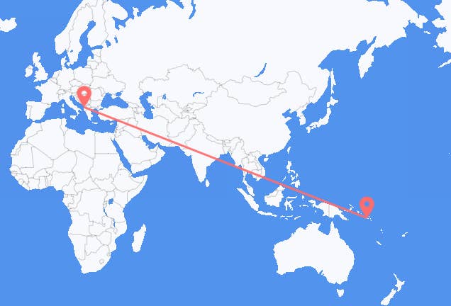 Honiara to Tirana