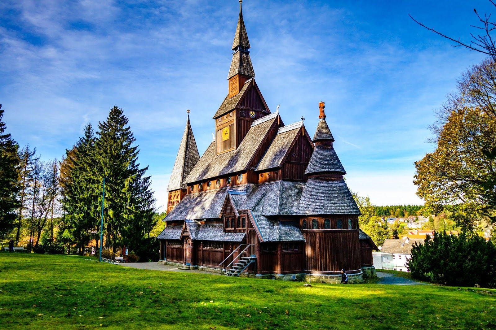 Gustav Adolf Stave Church, OS Hahnenklee-Bockswiese, Goslar, Landkreis Goslar, Lower Saxony, Germany