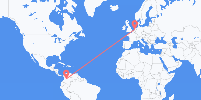 Colombia a Países Bajos
