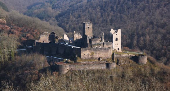 Brandenbourg Castle in winterly Luxembourg