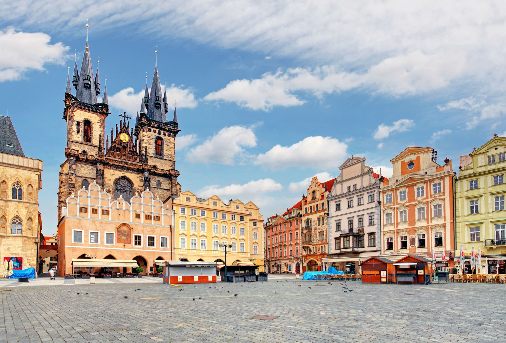 Photo of Old Town Square in Prague, Czech republic.