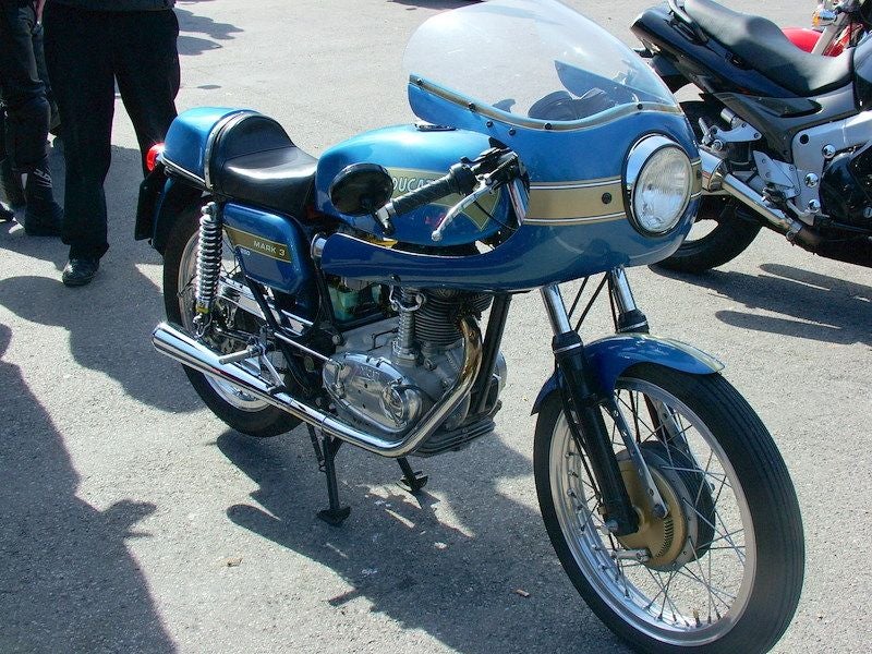 photo of view of model 250 horse power in ducati Museum, Casteldebole, Italy.