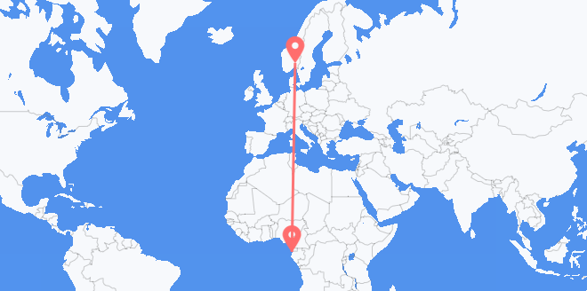 le Gabon pour la Norvège