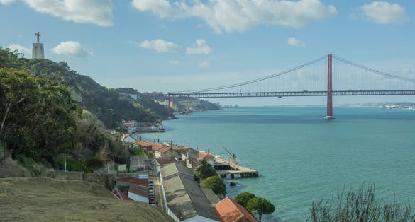 Old port together Quinta da Arealva in almada, portugal
