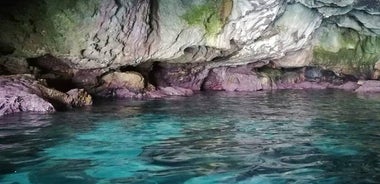 Boat tour of Ortigia, sea caves, Pillirina and snorkeling 