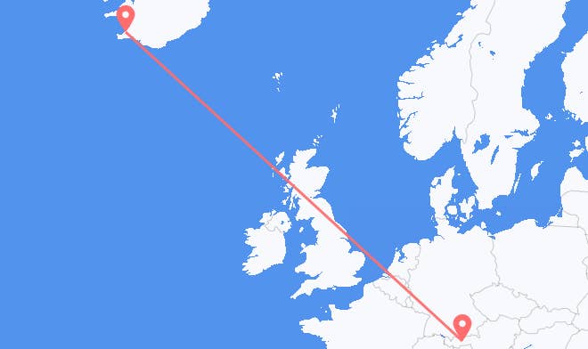 Reykjavik to Innsbruck