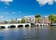 photo of beautiful morning view at Magere Brug in Amsterdam, the Netherlands.