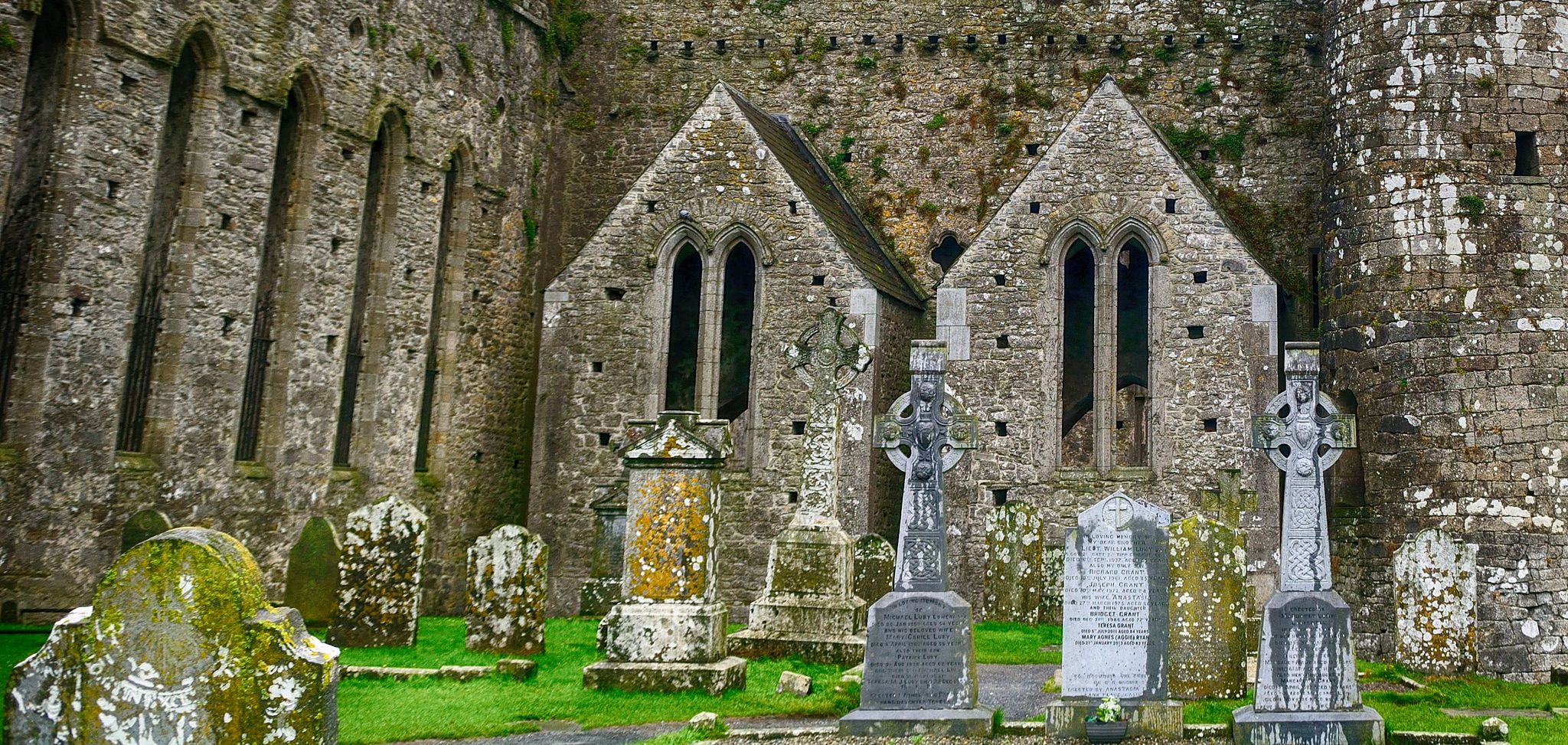 Photo of Rock of Cashel, at Cashel, Ireland.