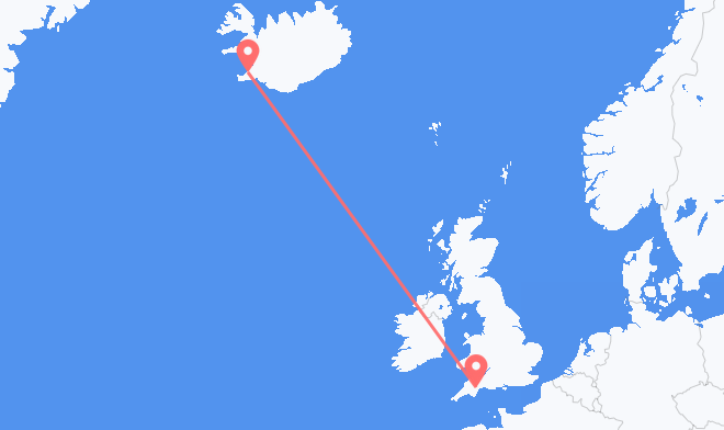Reykjavik to Exeter