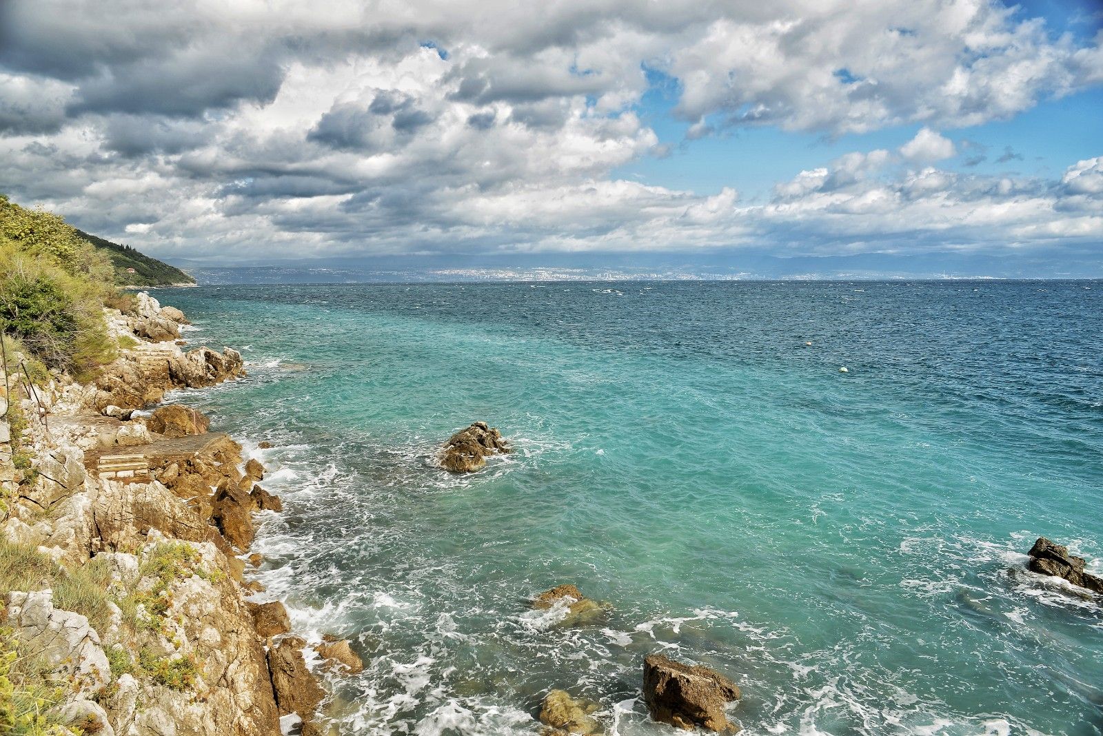 Mošćenička Draga beach, Općina Mošćenička Draga, Primorje-Gorski Kotar County, Croatia