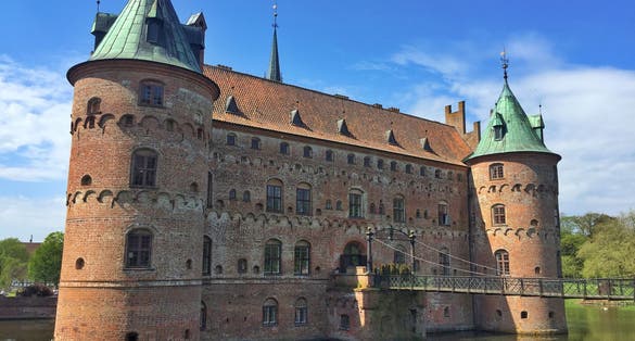 Photo of view of Egeskov Castle on Fyn in Denmark.