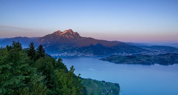 photo from hammetschwand lift on Pilatus, Lucerne and Vierwaldstaetensee, Switzerland.