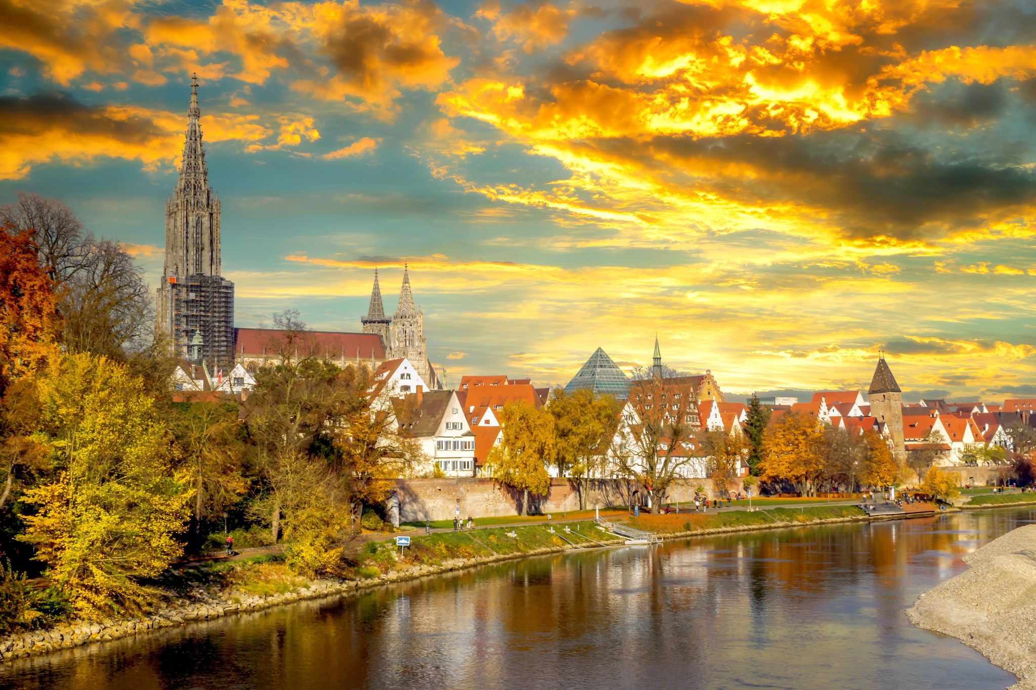 photo of view of old city of Ulm, Germany.