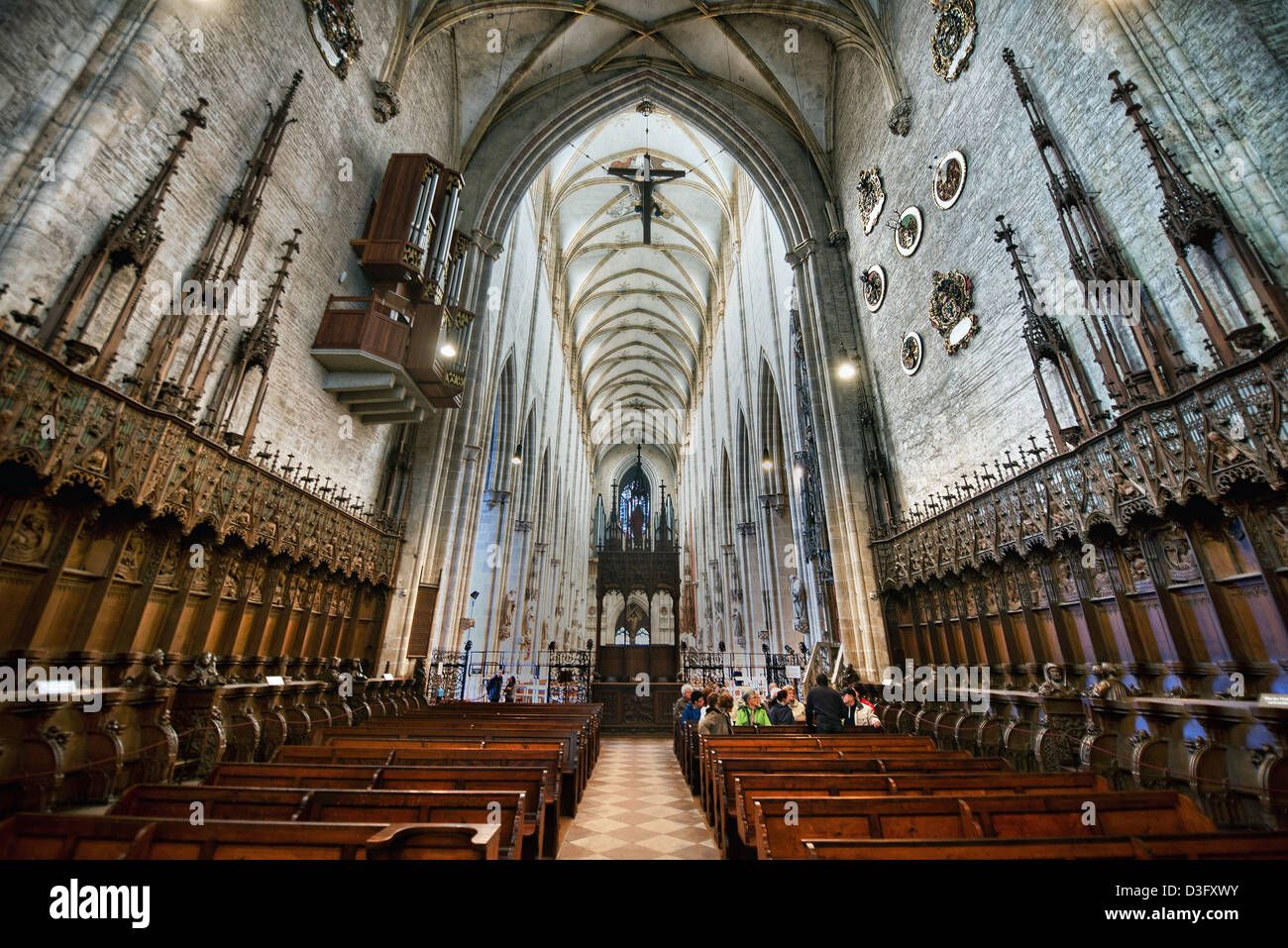 photo of view interior Ulm Minster, Ulm, Germany.