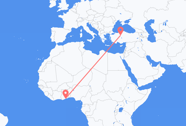 Accra to Ankara