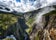 Photo of aerial view of beautiful Vøringfossen waterfall in Norway.