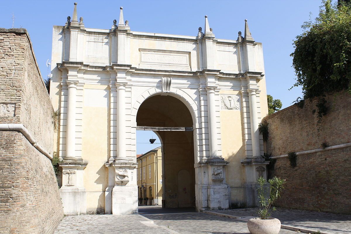 photo of view of Porta Adriana door Ravenna, Italy,