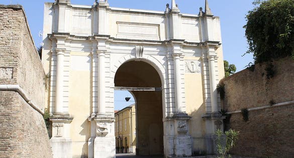 photo of view of Porta Adriana door Ravenna, Italy,