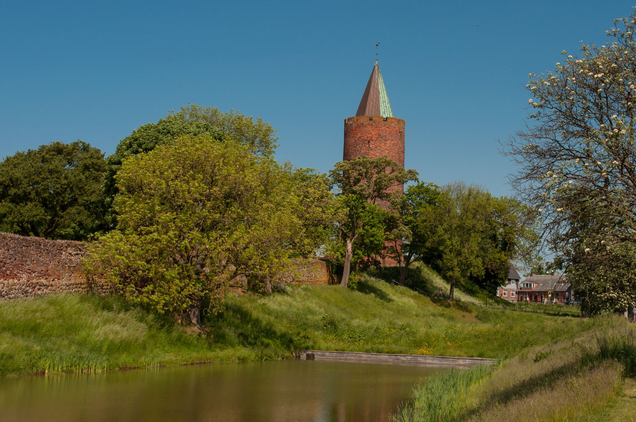 Photo of the Goose tower at Vordingborg castle ruins in Denmark.