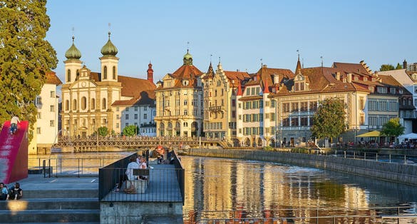 photo of view of Lucerne, Switzerland.