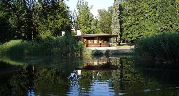 Photo of Šimkovy sady Park in Hradec Králové, Czechia.