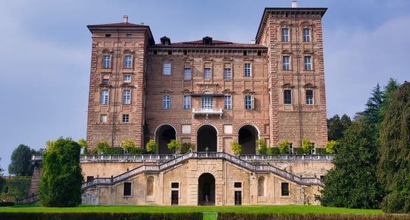 photo of view of castle of Aglie Turin, Italy.