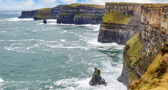 Photo of Cliffs of Moher Tourist Attraction in Ireland.