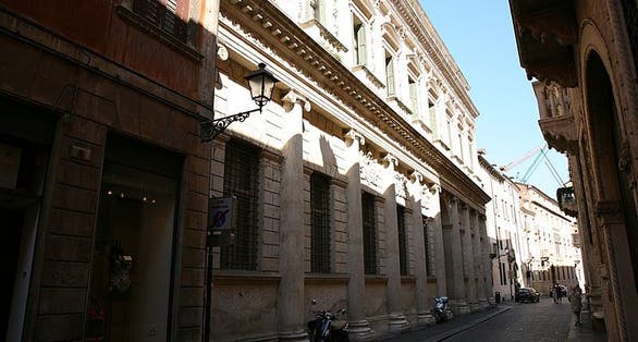 photo of palazzo barbaran da porto in vicenza, italy .