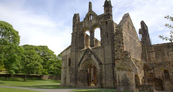 Photo of Kirkstall Abbey in Leeds, UK.
