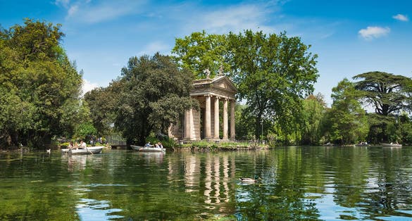 photo of Villa Borghese Pinciana, Pincian Hill, Rome, Italy .