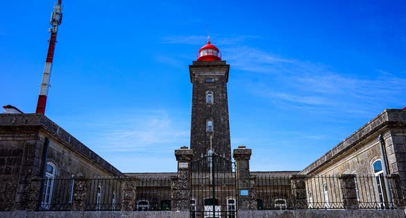 Classic Lighthouse architecture at Montedor, Viana do Castelo, Portugal