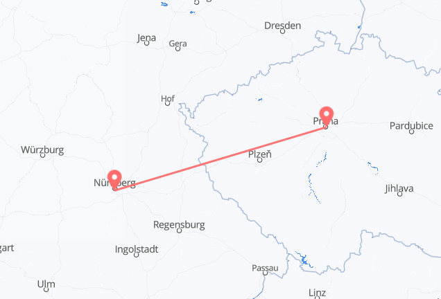 Nuremberg to Prague