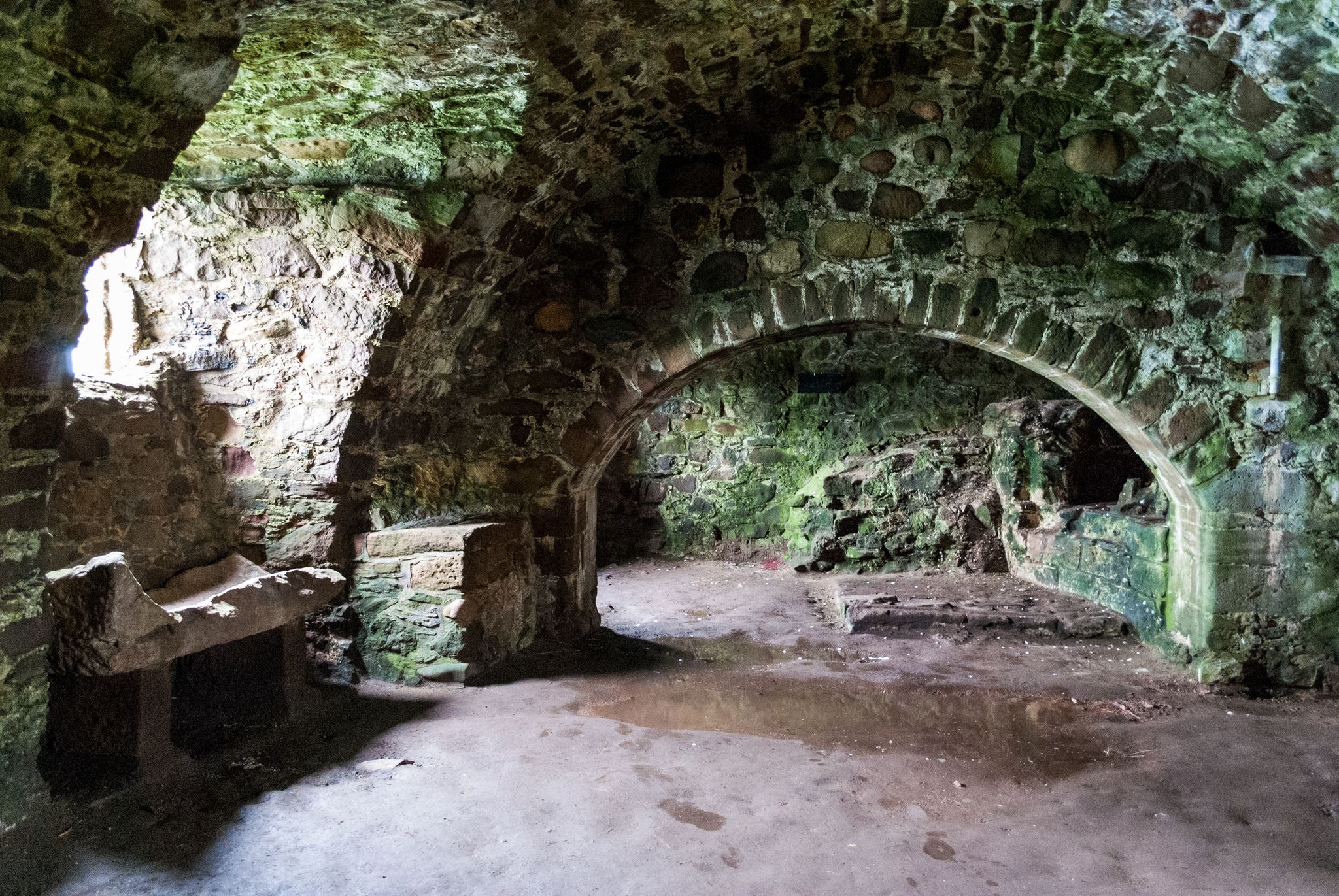 Ruins of Dunnottar castle, Stonehaven near Aberdeen in Scotland.