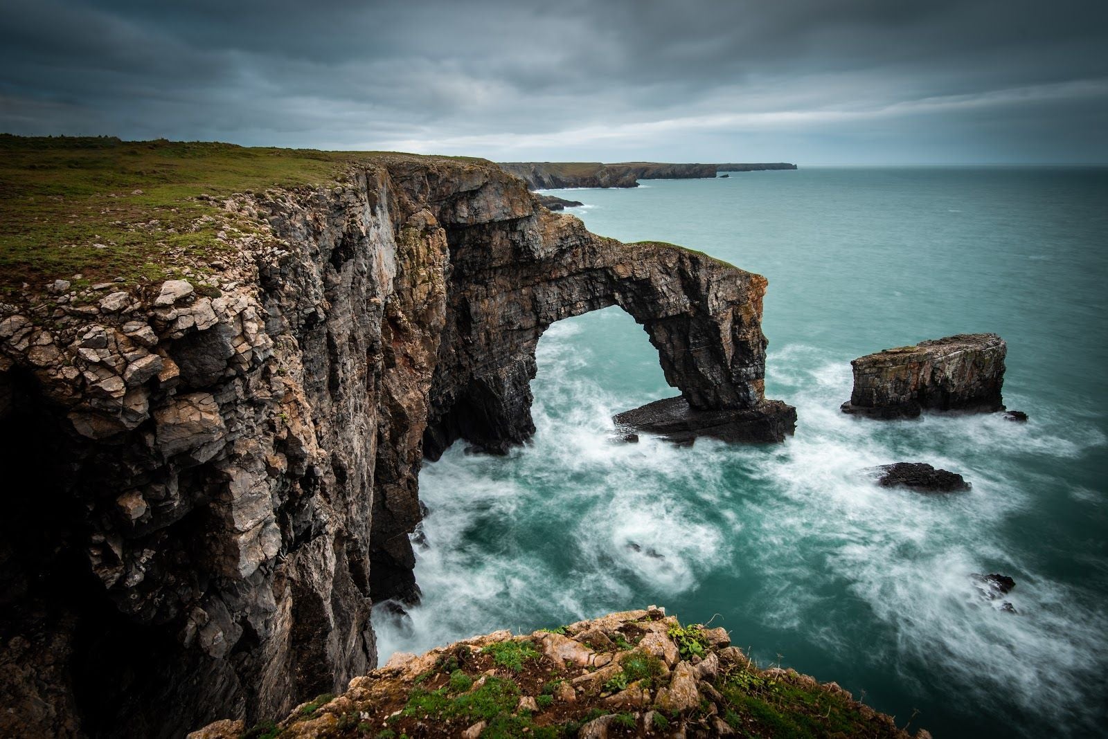 Green Bridge, Stackpole and Castlemartin, Pembrokeshire, Wales, United Kingdom
