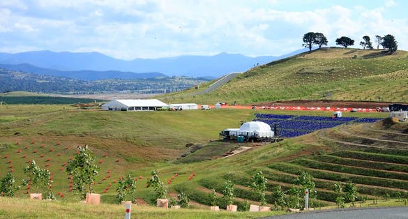 photo of view of Szarvas Arboretum Nature Reserve, Szarvas, Hungary.