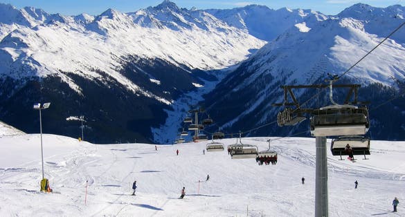 photo of skiing and chairlift in Oslo  in Norway.