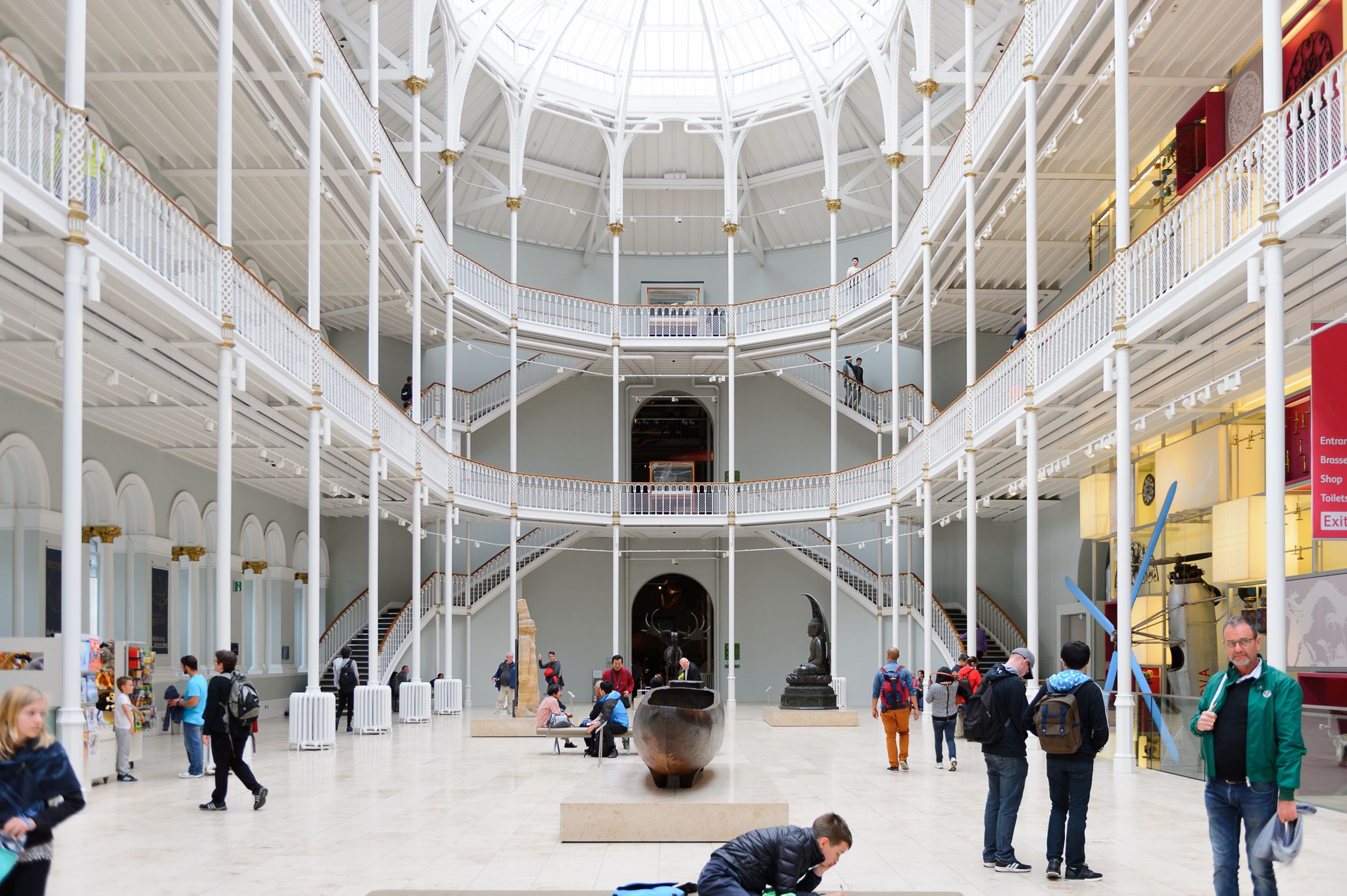 Grand Gallery of the National Museum of Scotland. It was renovated in 2011.