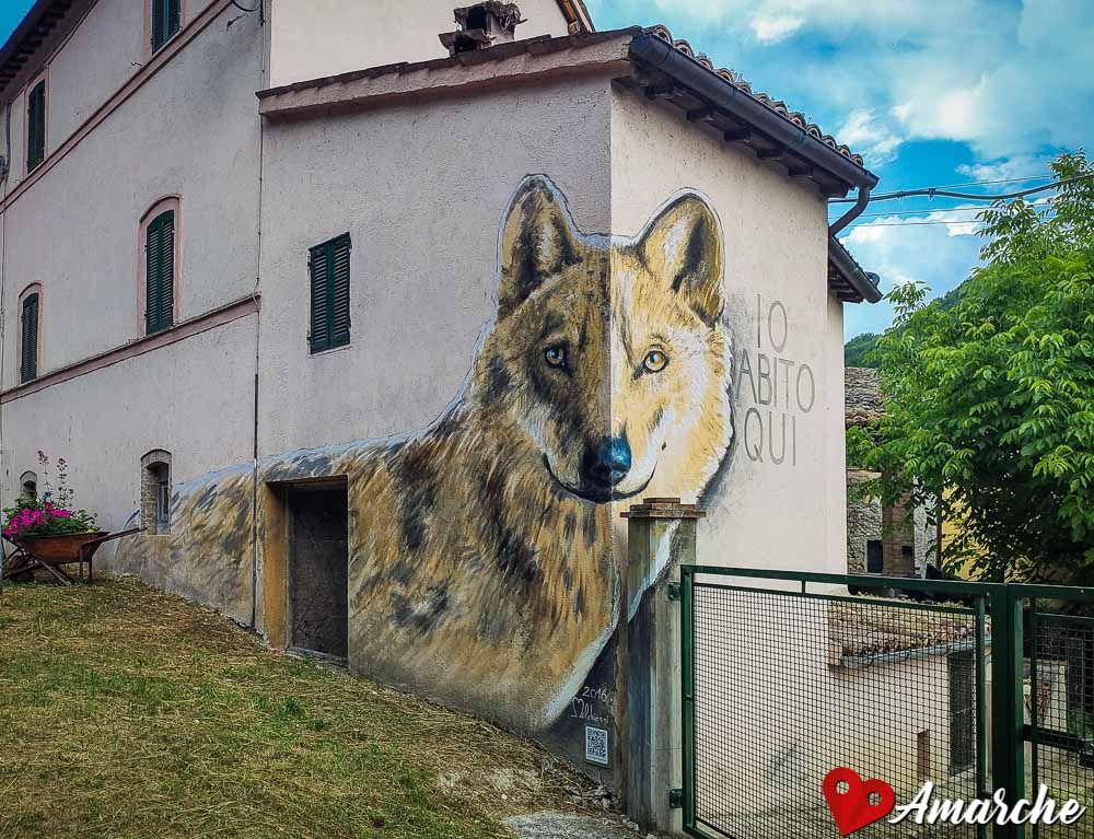 Murales di Braccano, Matelica, Macerata, Marche, Italy