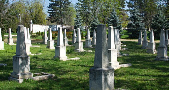 Photo of The graves of the soldiers who liberated the MSSR from the Nazis during the World War II - Memorial Complex "Eternity" Chisinau, Republic of Moldova.